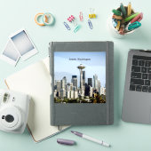 ワシントン州シアトルのスカイライン シール (iPadカバー)
