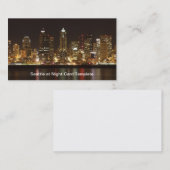 ワシントン州シアトルのダウンタウンビジネスカード 名刺 (正面/裏面)