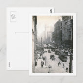 ワシントン州シアトルのダウンタウンビュー1910ヴィンテージ ポストカード (正面/裏面)