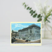 ワシントン州シアトルの図書館ヴィンテージ ポストカード (スタンド正面)