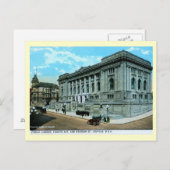 ワシントン州シアトルの図書館ヴィンテージ ポストカード (正面/裏面)