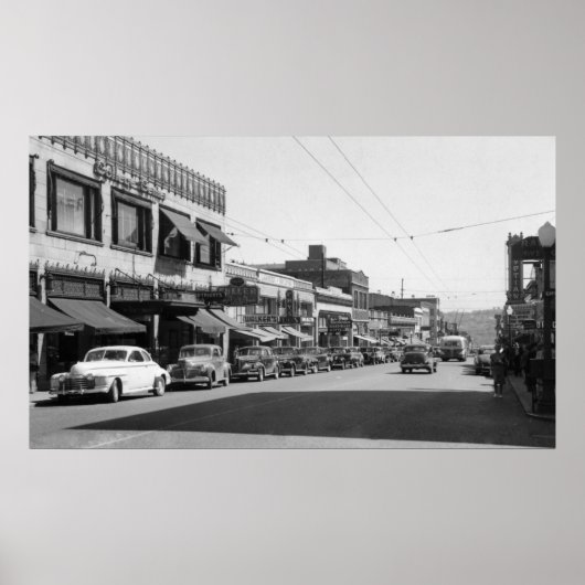 ワシントン州シアトルの大学通り ポスター (正面)