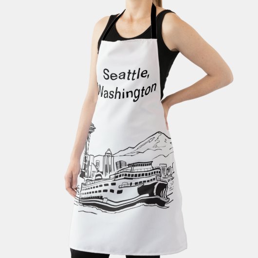 ワシントン州シアトルフェリーラインアート エプロン (インサイチュ)