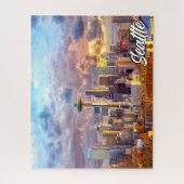 ワシントン州シアトル統一された州 ジグソーパズル (縦)