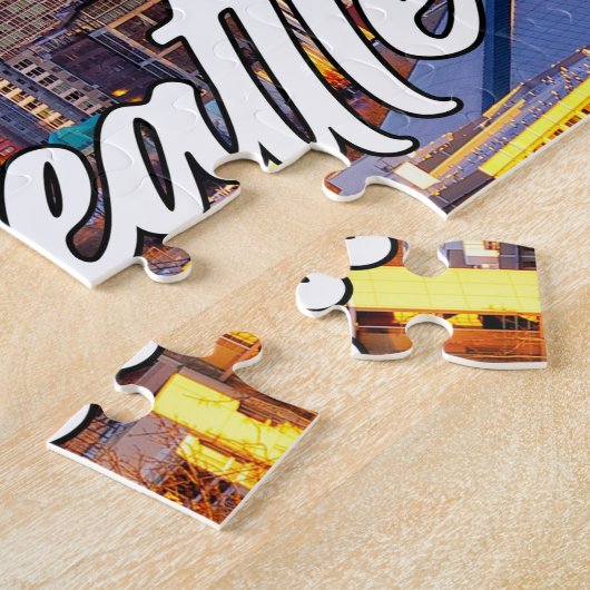 ワシントン州シアトル統一された州 ジグソーパズル (側面)