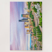 ワシントン州シアトル統一された州 ジグソーパズル (縦)