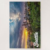 ワシントン州シアトル統一された州 ジグソーパズル (縦)