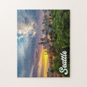 ワシントン州シアトル統一された州 ジグソーパズル (縦)