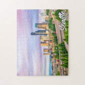 ワシントン州シアトル統一された州 ジグソーパズル (縦)