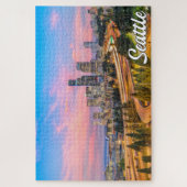 ワシントン州シアトル統一された州 ジグソーパズル (縦)