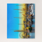 ワシントン州シアトル統一された州 ジグソーパズル (縦)