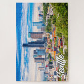 ワシントン州シアトル統一された州 ジグソーパズル (縦)