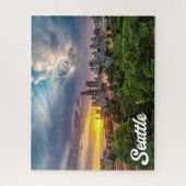 ワシントン州シアトル統一された州 ジグソーパズル (縦)