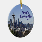 ワシントン州シアトル記念クリスマス セラミックオーナメント (右)