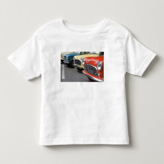 ワシントン州シアトル、クラシックなイギリス車 トドラーTシャツ (正面)