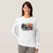 ワシントン州シアトル、クラシックなイギリス車 Tシャツ (正面フル)