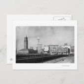 ワシントン州シアトル – シアトル鉄道センターとスミス ポストカード (正面/裏面)
