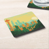 ワシントン州シアトル スクエアペーパーコースター (アングル)