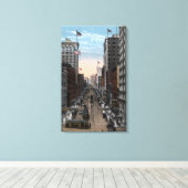 ワシントン州シアトル – ノースビュー(2nd) キャンバスプリント (インサイチュ (ウッドフロア))