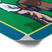 ワシントン州シアトル – ボーイングフィールド ポスター (角)