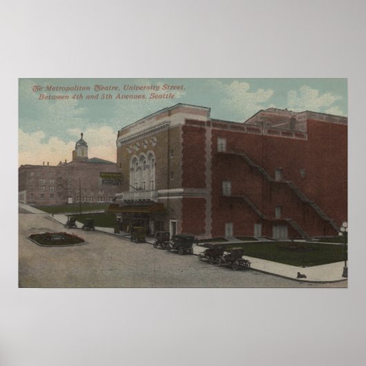 ワシントン州シアトル – メトロポリタン ポスター (正面)