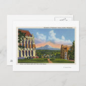 ワシントン州シアトル – ワシントン大学 ポストカード (正面/裏面)