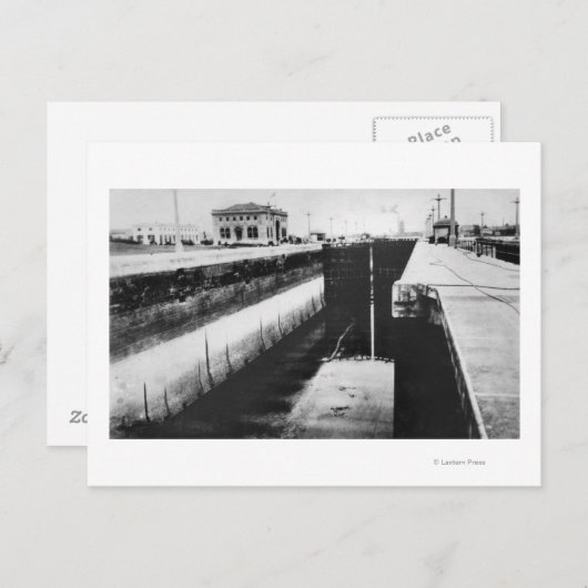 ワシントン州シアトル – ワシントン湖運河 ポストカード (正面/裏面)