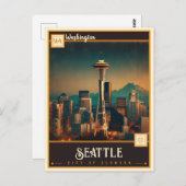ワシントン州シアトル|ヴィンテージポストカード ポストカード (正面/裏面)