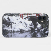 ワシントン州シアトル、冬の後月の橋と池 2 Case-Mate iPhoneケース (裏面(横))