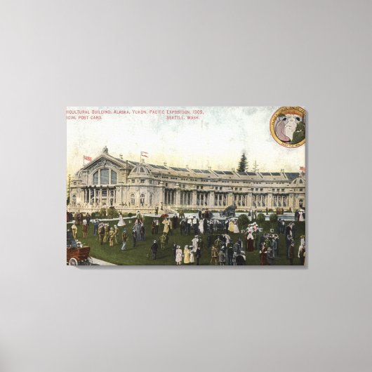 ワシントン州シアトル – 農業の景色 キャンバスプリント (正面)