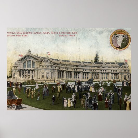 ワシントン州シアトル – 農業の景色 ポスター (正面)