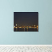 ワシントン州シアトルNight 3パネルキャンバス キャンバスプリント (インサイチュ (ウッドフロア))