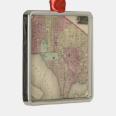 ワシントン州ジョージタウンそして市 メタルオーナメント (右)