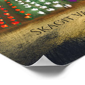 ワシントン州スカギットバレーのチューリップ畑 春の夢 ポスター (角)