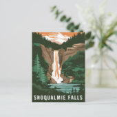 ワシントン州スノクアルミー秋 ポストカード (スタンド正面)