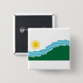 ワシントン州スポケーン国旗 缶バッジ (正面&裏面)