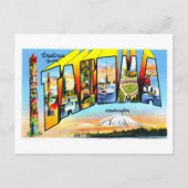 ワシントン州タコマからのヴィンテージの挨拶 ポストカード (正面)