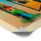 ワシントン州タコマ – Large Letter Scenes ポスター (角)