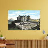 ワシントン州タコマ – View of High School キャンバスプリント (インサイチュ (リビング))