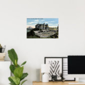 ワシントン州タコマ – View of High School ポスター (ホームオフィス)