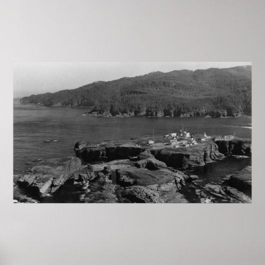 ワシントン州タトオシ島とケープフラット ポスター (正面)