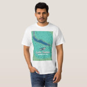 ワシントン州チェラン湖の地図 Tシャツ (正面フル)