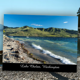 ワシントン州チェラン湖ビーチの風景 ポストカード