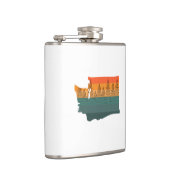 ワシントン州ツリーシルエット フラスク (右)