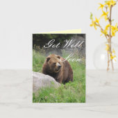 ワシントン州ヒグマ-健康なカードを得て下さい カード (黄色い花)