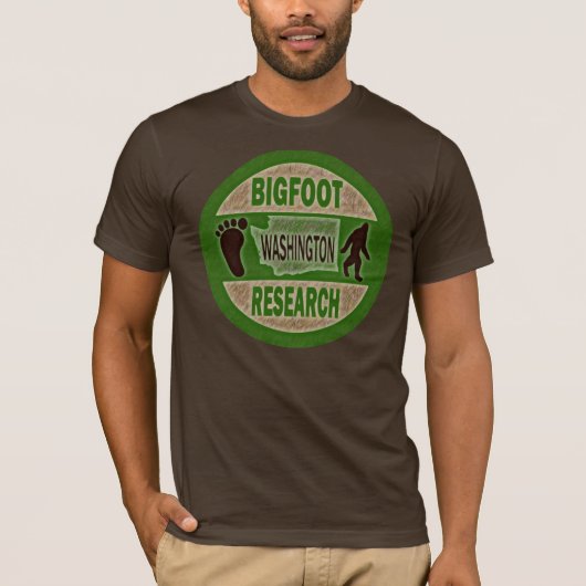 ワシントン州ビッグフットの研究 Tシャツ (正面)