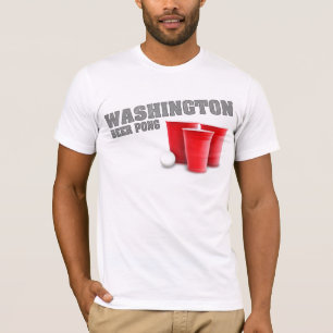 ワシントン州ビールPongのTシャツ Tシャツ