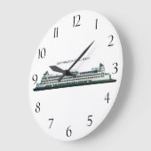 ワシントン州フェリー ラージ壁時計 (傾斜)