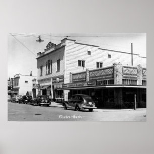 ワシントン州フォークス通りSceneForks, WA ポスター