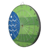 ワシントン州ベリンガム国旗 ダーツボード (正面右)